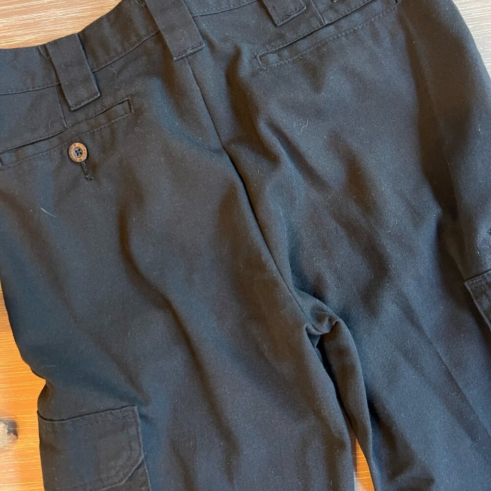 Kids Dickies Slim Straight Black Cargo Pants Size 10 - Picture 3 of 5
